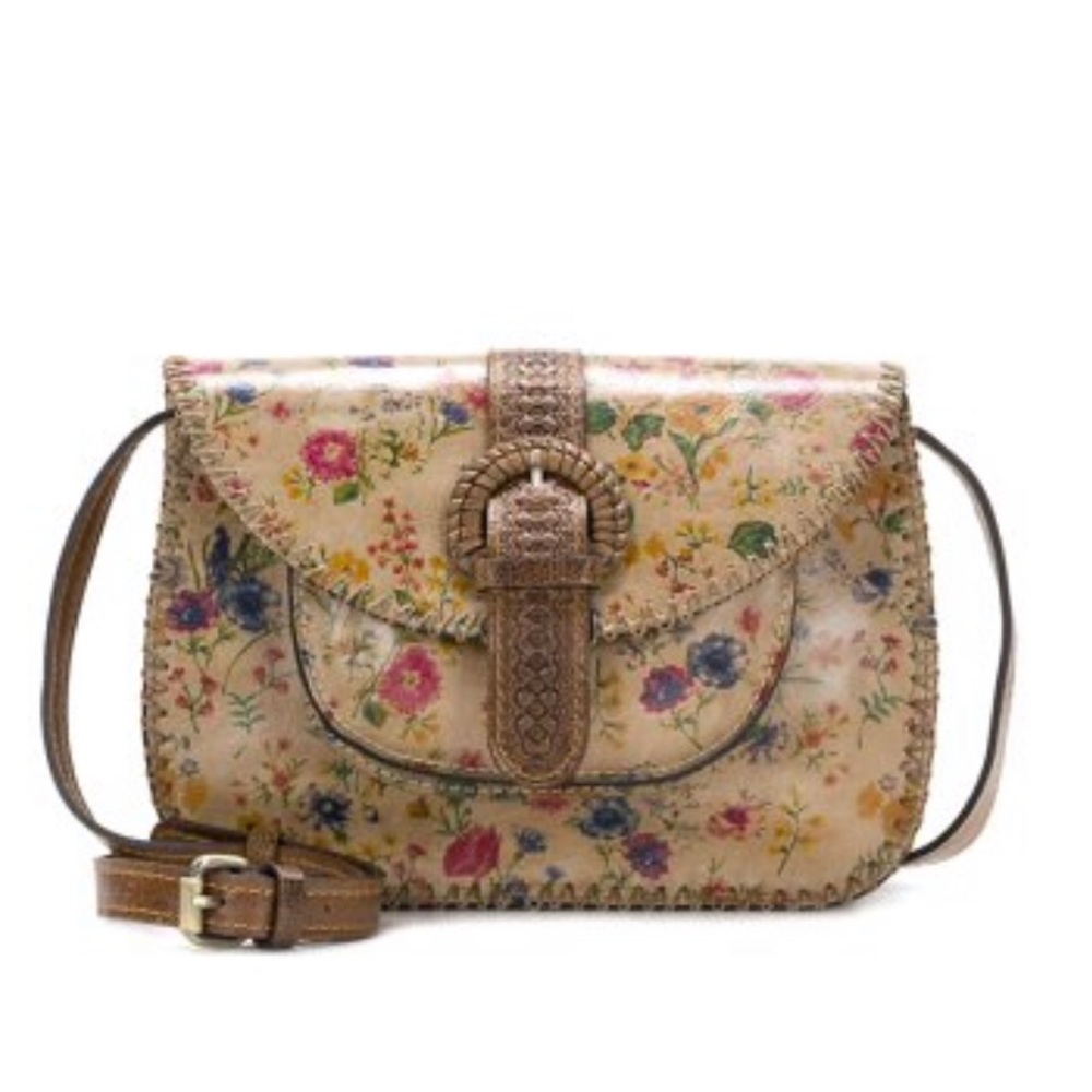 Patricia Nash Prairie Rose Bracciano Leather  Bag
